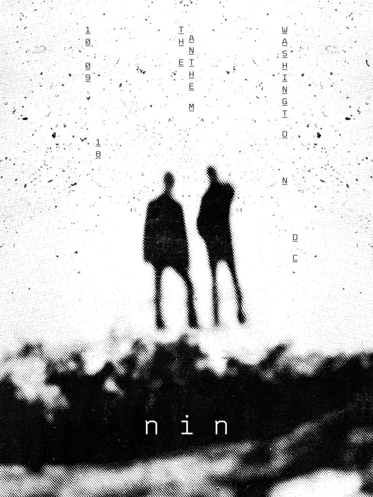 Nine Inch Nails - Washington D.C. - 2018 - Poster by Jesse Draxler