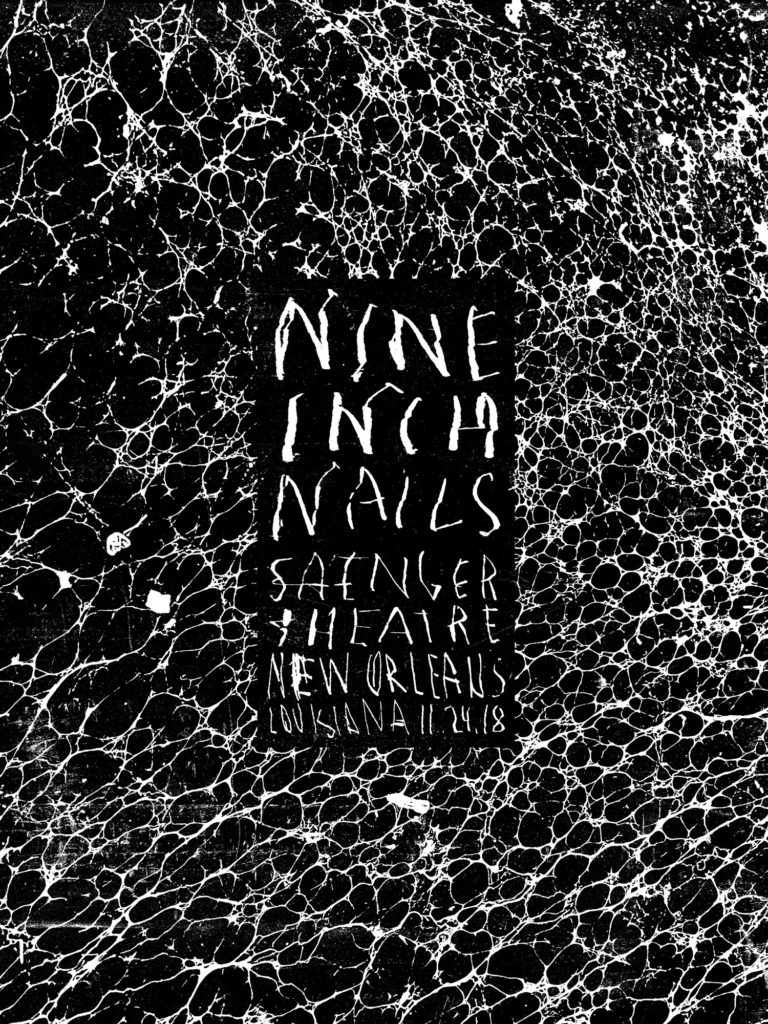 Nine Inch Nails - New Orleans - 2018 - Poster by Jesse Draxler